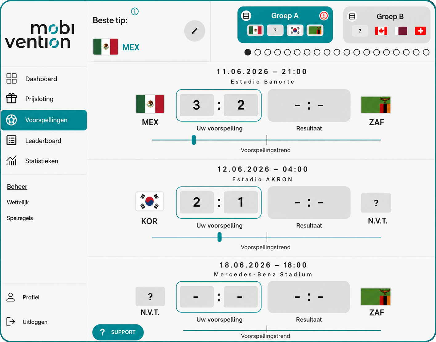 fußball Tippspiel für Unternehmen tippen in der App zur WM 2026