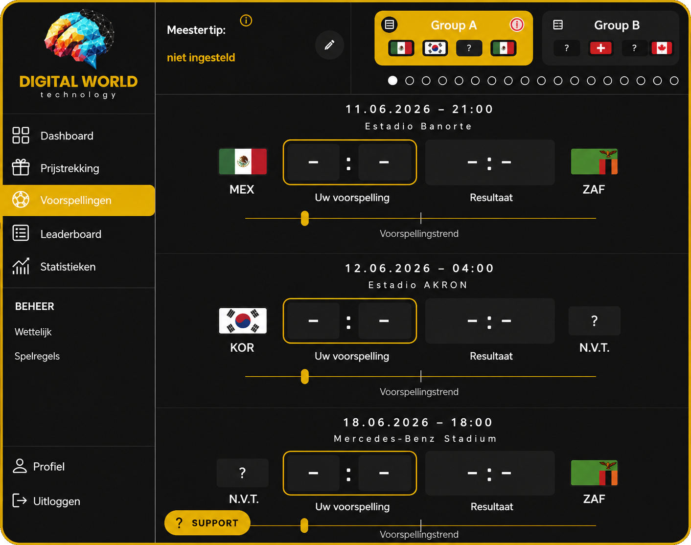 fußball Tippspiel für Unternehmen tippen in der App zur WM 2026