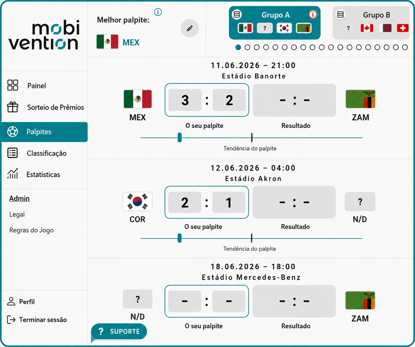 fußball Tippspiel für Unternehmen tippen in der App zur WM 2026